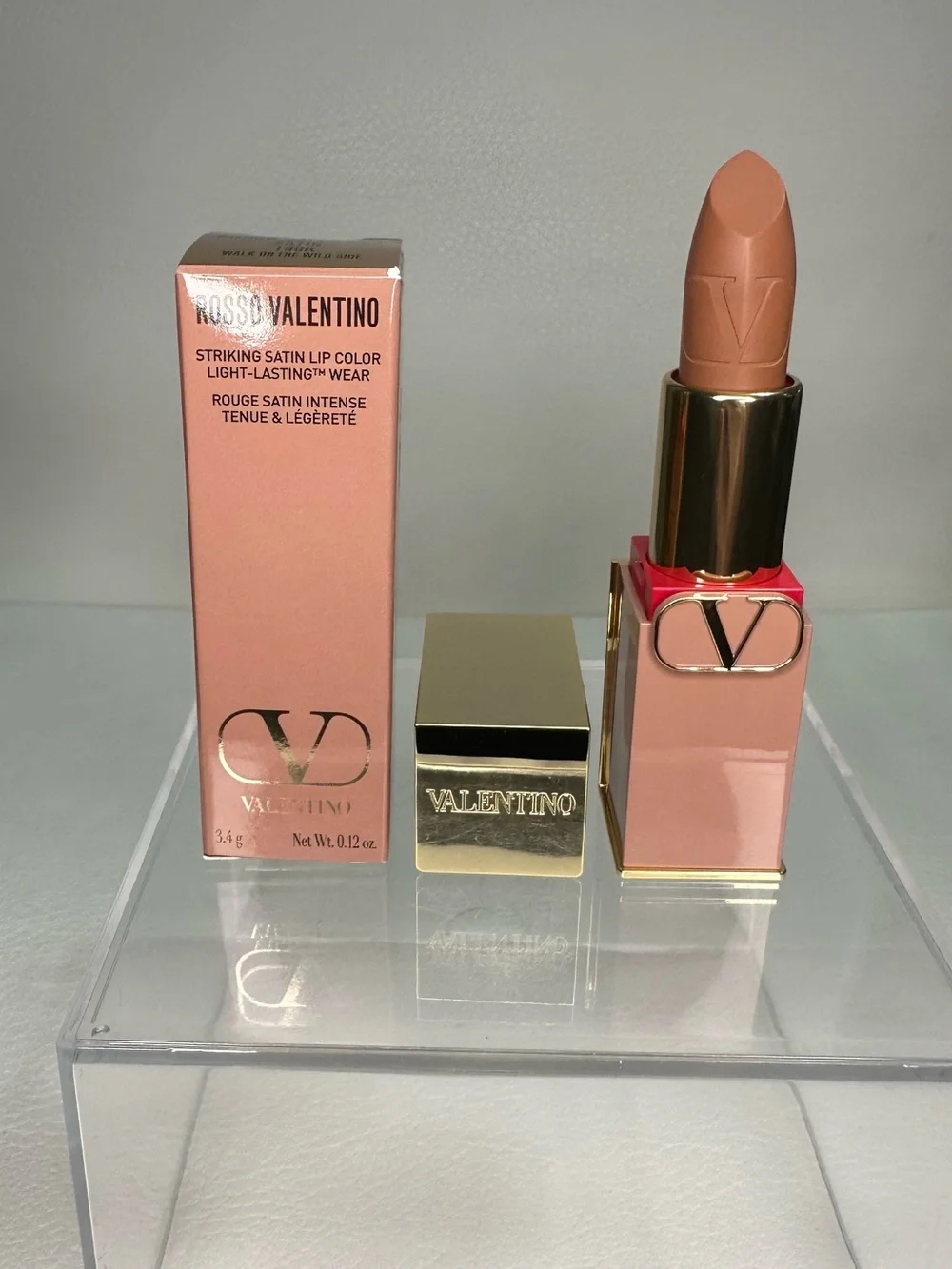 Valentino Satin Lipstick in Peachy Nude